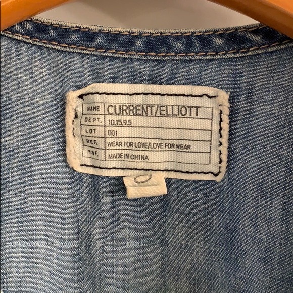 Current Elliott Sleeveless Chambray Jumper - Picture 6 of 7